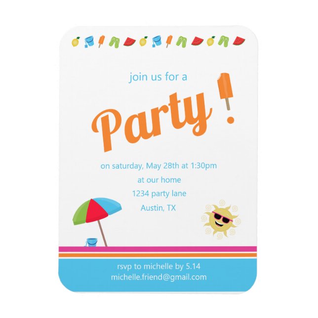 Imán Sencillamente verano (Vertical)