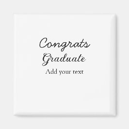 Imán Sencillas felicitaciones mínimas graduación añadir