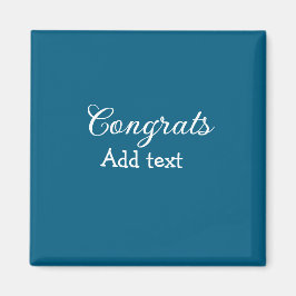 Imán Sencillas felicitaciones mínimas graduación añadir