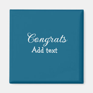 Imán Sencillas felicitaciones mínimas graduación añadir
