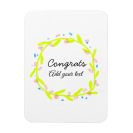 Imán Sencillas felicitaciones mínimas graduación añadir