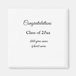 Imán Sencillas felicitaciones por graduación mínima aña