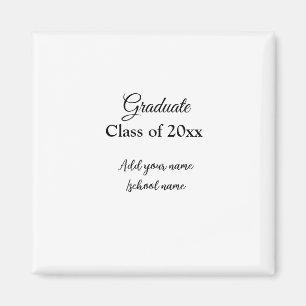 Imán Sencillas felicitaciones por graduación mínima aña