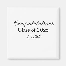 Imán Sencillas felicitaciones por graduación mínima aña