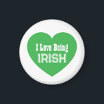 Imán Sencillo Día de San Patricio Verde me encanta ser<br><div class="desc">Este lindo imán del Día de San Patricio es una manera simple y festiva de celebrar ser irlandés.</div>