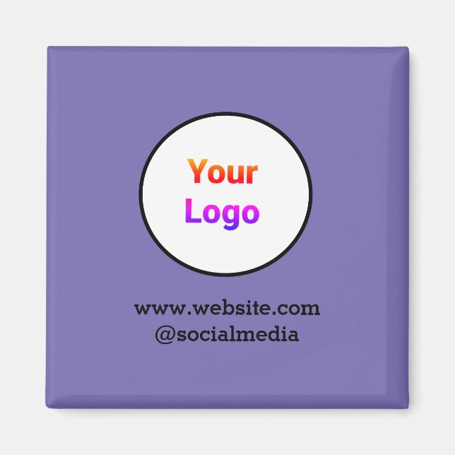 Imán Sencillo logo de personalizado minimalista elegant (Frente)