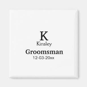 Imán SENCILLO MÍNIMO añade tu nombre padrino personaliz