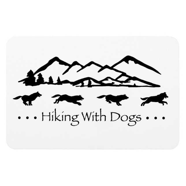 Imán Senderismo Con Perros Flex Magnet-Husky (Horizontal)