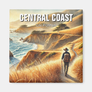 Imán Senderismo de la Costa Central de California