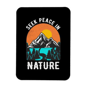 Imán Senderismo en busca de paz en la naturaleza