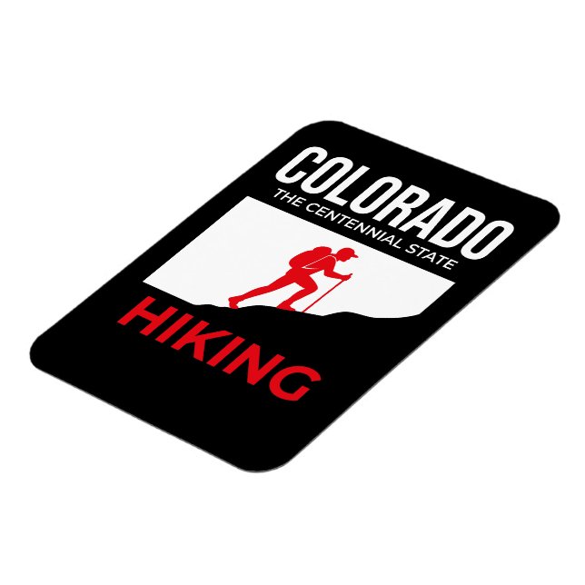 Imán Senderismo en Colorado – El Estado del Centenario  (Lado Izquierdo)