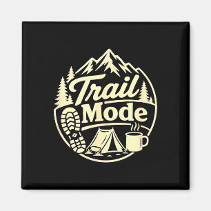 Imán senderismo en modo trail hombres mujeres al aire l