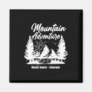Imán Senderismo Monte Sopris - Camiseta de escalada de 