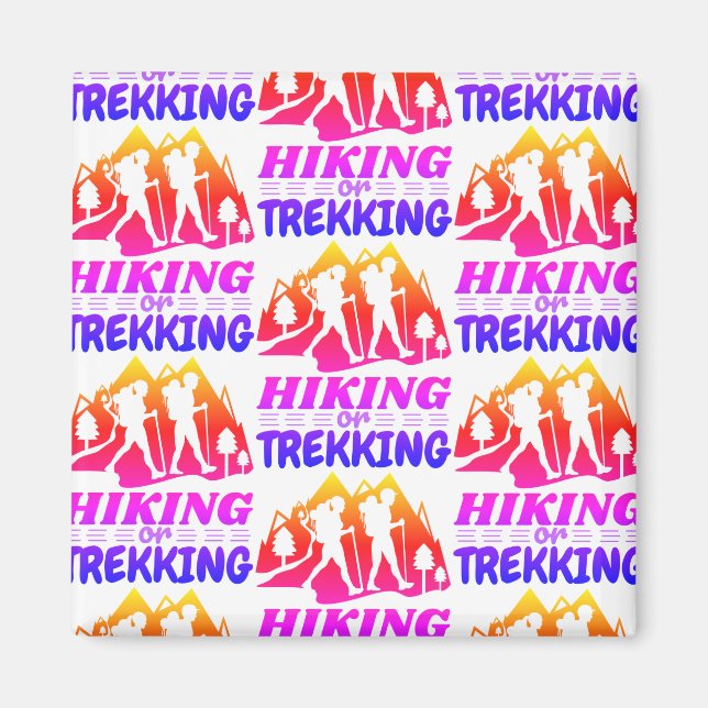 Imán Senderismo o senderismo (Frente)