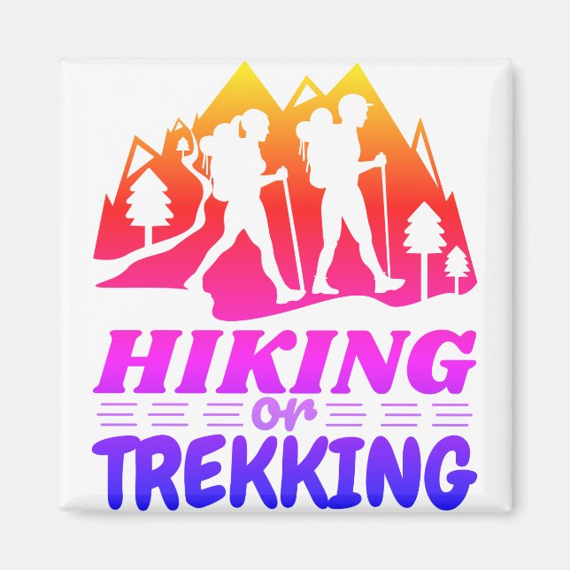 Imán Senderismo o senderismo (Frente)