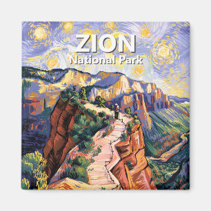 Imán Sendero de excursión Van Gogh Zion Angels Landing 