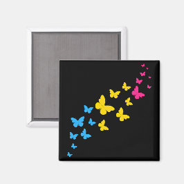 Imán Sendero de la Mariposa del Orgullo Pansexual