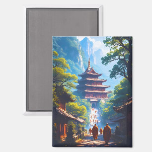 Imán Sendero de la Pagoda Mística al Amanecer
