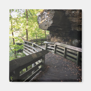 Imán sendero de madera de brandywine falls