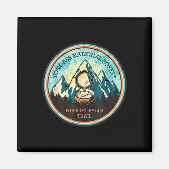 Imán sendero de nugget falls en alaska  (Frente)
