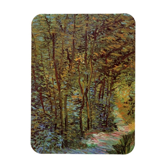 Imán Sendero en el bosque por Vincent van Gogh (Vertical)