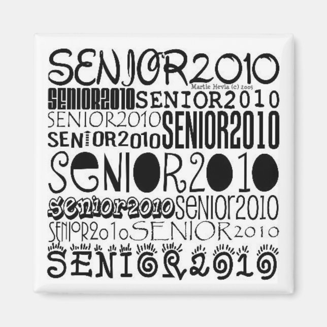 Imán Senior 2010 - Square Magnet (Frente)