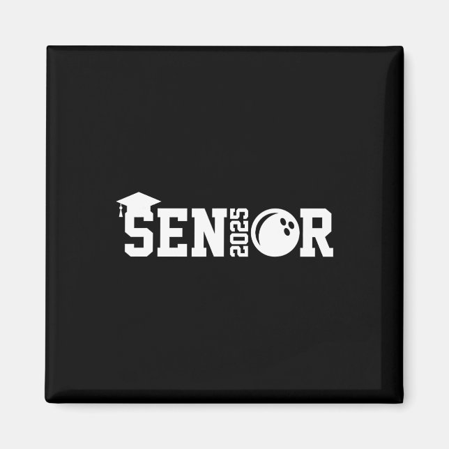 Imán Senior 2025 Bowling Player Cl De 2025 Graduation S (Frente)