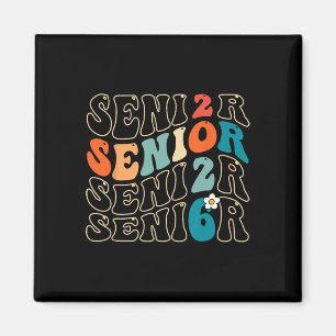 Imán Senior 2026 Cl de 2026 Graduación Retro Groovy Gra