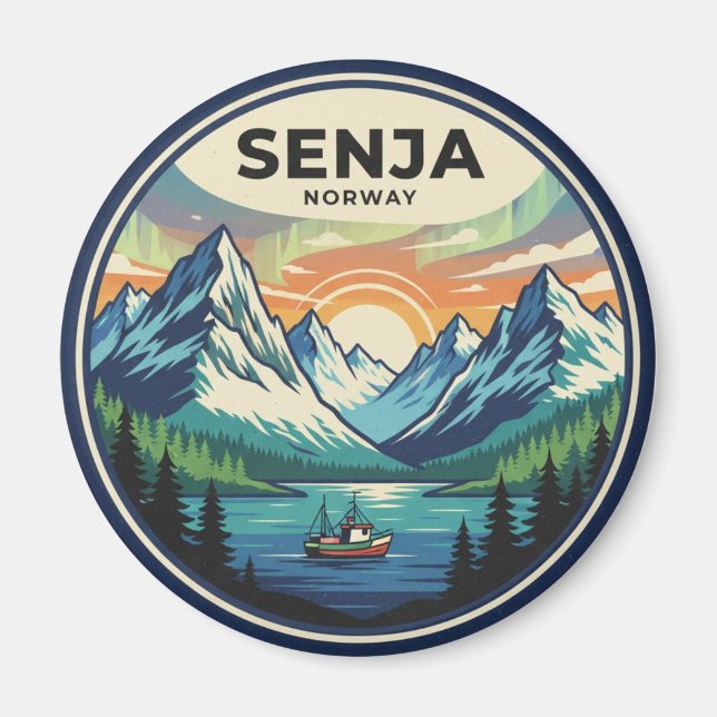 Imán Senja Noruega Viajes (Frente)