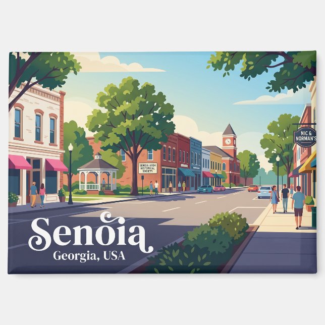 Imán Senoia Centro Histórico USA (Anverso)