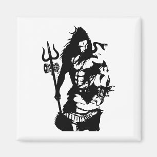 Imán Señor Shiva Art Angry Trishul