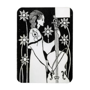 Imán Señora con el violoncelo, "del ` del d'Arthur de
