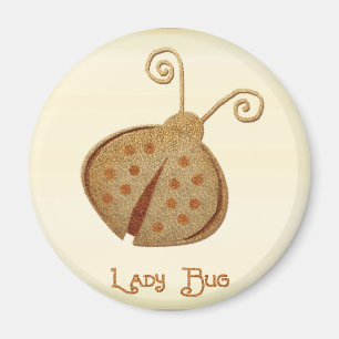 Imán Señora de cobre grabada al agua fuerte Bug