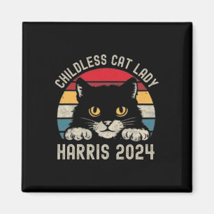 Imán Señora De Gato Sin Hijos Para Kamala Harris 2024 R