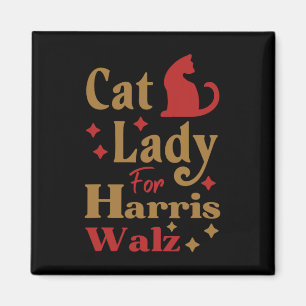 Imán Señora De Gato Sin Hijos Para Kamala Harris Tim Wh