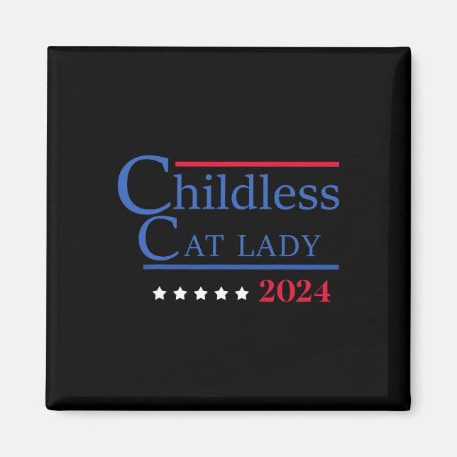 Imán Señora Gata sin Hijos 2024 (Frente)