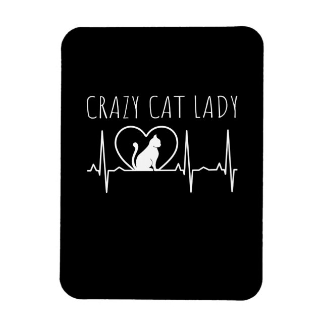 Imán Señora Gatos Locos (Vertical)