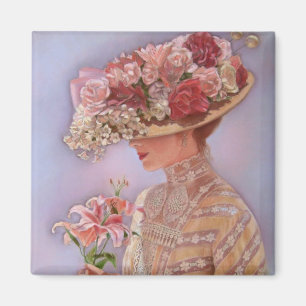 Imán Señora Jessica Square Magnet