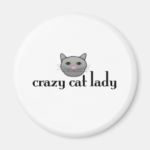 Imán Señora loca del gato