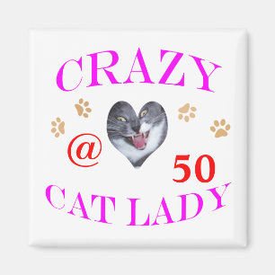 Imán Señora loca del gato 50