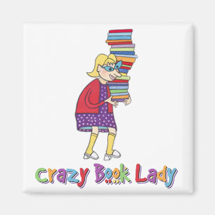 Imán Señora loca del libro