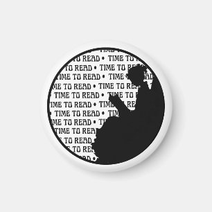 Imán Señora Magnet de la lectura del vintage para los