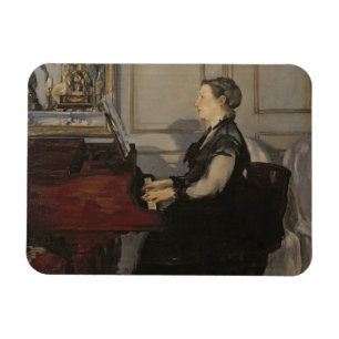 Imán Señora Manet en el piano, 1868 de Manet el