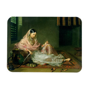 Imán Señora musulmán Reclining, 1789 (aceite en lona)
