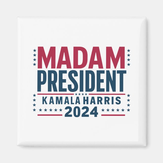 Imán Señora Presidenta Kamala Harris 2024 Votación demó (Frente)