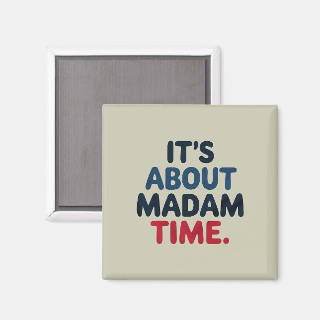 Imán Señora Presidenta, Votación democrática en las ele (Anverso/Reverso)