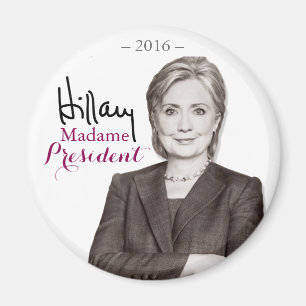 Imán Señora presidente Magnet de Hillary Rodham Clinto