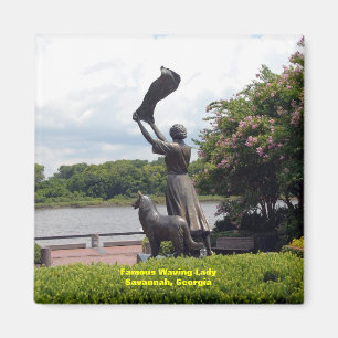 Imán Señora que agita famosa de la sabana