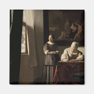 Imán Señora que escribe una letra con su criada, c.167