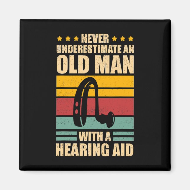 Imán Sensibilización a los sordos de los hombres ASL y  (Frente)